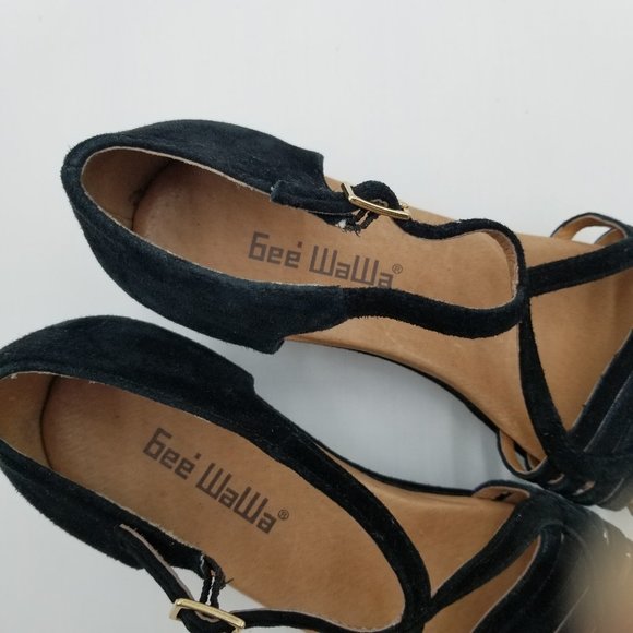 Anthropologie Gee WaWa Doris Platform Suede Sandals - Picture 10 of 11